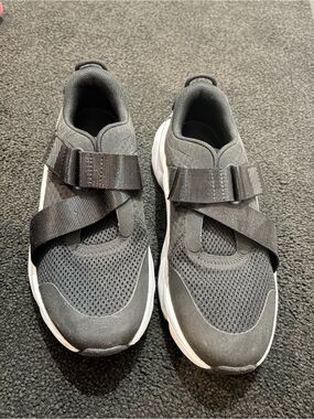 Sorel Black and White Slip-On Athletic Sneakers